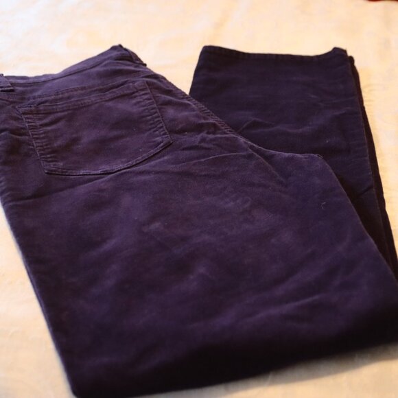 Gloria Vanderbilt 5 Pocket Cotton/Spandex Corduroy Jeans Amanda Size 12 Purple - Picture 14 of 15